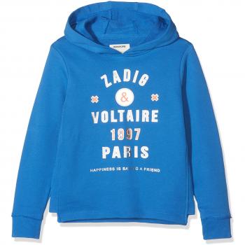 ZADIG&VOLTAIRE Sweat A Capuche, Sudadera para Niños, Bleu