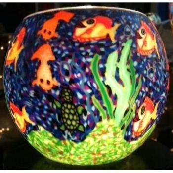 Kerzenfarm 21001 brillante cristal tealight-holder, multicolor