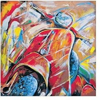 Panel Decorativo Listo para Colgar Colle Vespa II Multicolor 100x100 cm