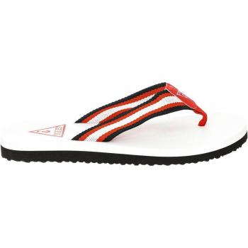 Sandalias estilo flip-flop para hombre Guess FM5NERFAB21 en color rojo, azul y blanco