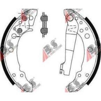 ABS 8772 Brakeshoe Set