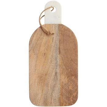 Master Class Rectangular de madera de palisandro/tabla de mármol