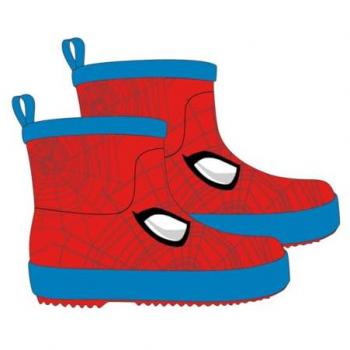 Botas de Lluvia de Goma Spiderman Rojas para Niños con Suela Antideslizante, Unisex