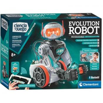 Clementoni Evolution Robot 2.0 - Kit de Robótica Educativa, Aprendizaje STEM, Programable vía App, 45.1 x 31.1 x 7 cm