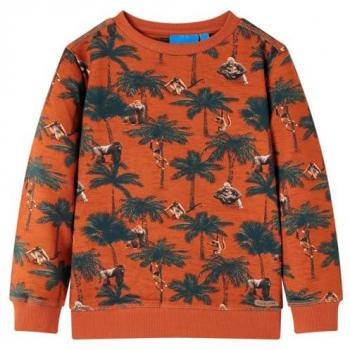 Sudadera infantil color teja claro 128
