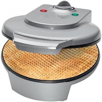 Clatronic HA 3494 - Barquillera máquina de barquillos Y cucuruchos de helados, 1200 W, color plata