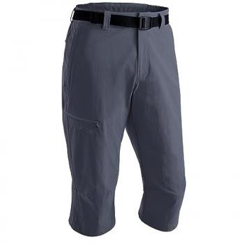 Maier Sports Men's Jennisei 3/4 Capri Pants - Grey, Breathable & Stretch Fabric