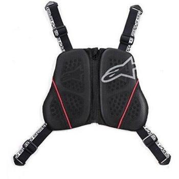 Alpinestars Nucleon KR-C Black-White Chest Protector for Motorcycle Gear, M/L/XL