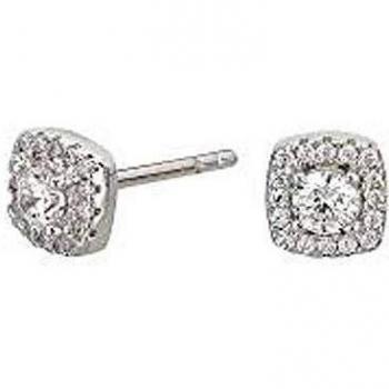 ITEMPORALITY Pendientes Roset??n Inseparable Plata SEA-101-017-UU