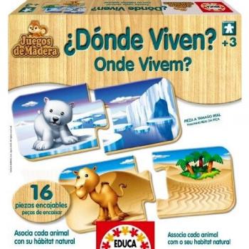 Educativos Madera * ¿ Donde Viven ? R 14800