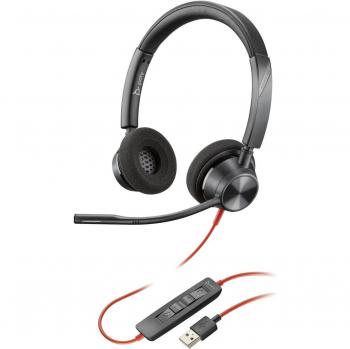 Auriculares Poly Blackwire 3320 USB-A con certificación para Microsoft Teams