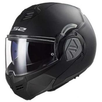 Casco Modular LS2 FF906 Advant Solid Mate-Negro, color negro mate, diseño modular, homologación de seguridad, visor anti-rayaduras, sistema de ventilación ajustable, interior desmontable y lavable