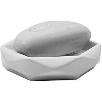 Gedy DA110200300 Jabonera, Cerámica, 12.5x12.5x3.2,