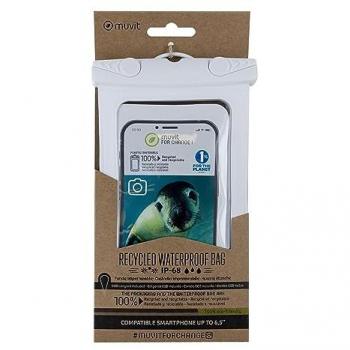 Funda acuática Universal Muvit for Change hasta 6,5 IPX8 Blanca