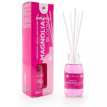 La Casa de los Aromas - Ambientador Mikado Basic 95ml - Magnolia Bloom Pack 6 x 95 ml Set Difusores Líquidos con Varillas
