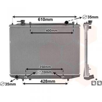 VAN WEZEL Radiador refrigeración del motor