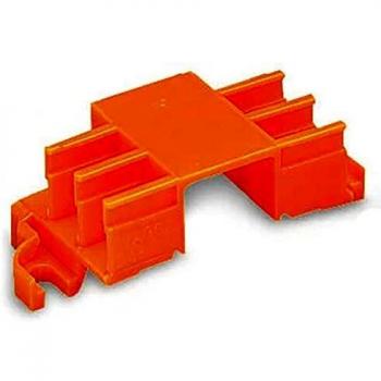 WAGO 243-113 Befestigungsadapter, 6 Klemmstellen, Orange