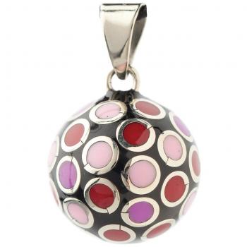 Bola BOLAVO101 - Colgante de bola para embarazada, color rojo y rosa