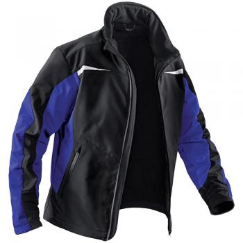 Chaqueta Softshell Pulsschlag Talla 3XL, Negro/Azul Kornblumen