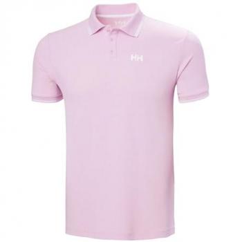 Polo Helly Hansen Kos manga corta rosa pálido para hombre, Cherry Blossom, talla S
