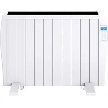 Cecotec Radiador Eléctrico Bajo Consumo Ready Warm 2000 Thermal. 10 Elementos, 1500W, De pared o pie, 3 Modos, Temporizador, Mando, Pantalla LED, Blanco