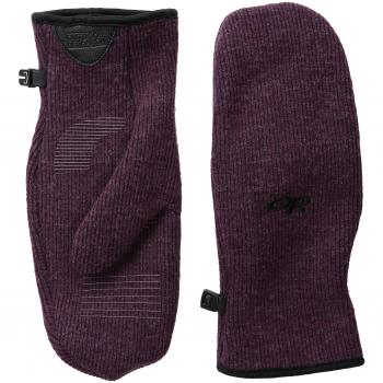 Outdoor Research – Guantes para mujer women 's Flurry Mitts, otoño/invierno, mujer, color morado, tamaño large