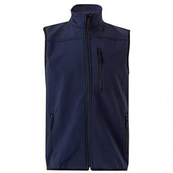 Chaleco Soft Shell Velilla 205905 Azul Navy Talla XS con Cierre de Cremallera Invertida