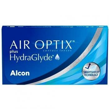 Lentes de contacto Alcon Air Optix plus HydraGlyde (6 unidades, mensuales, esféricas)