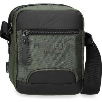 Bandolera Pepe Jeans Bromley dos compartimentos verde