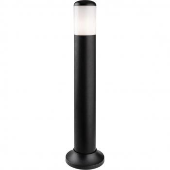 Bolardo de jardín Luna Negro 1 bombilla 70cm IP54 E27