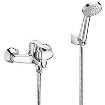 Roca A5A0125C02 Mezclador Monomando Baño-Ducha, Coleccion Victoria, Cromado