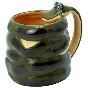 Taza 3D Serpiente Kaa El Libro de la Selva - Porcelana - 450 ml