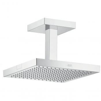 AX Starck - Ducha fija de 240 x 240 mm con montaje de techo, acabado cromado