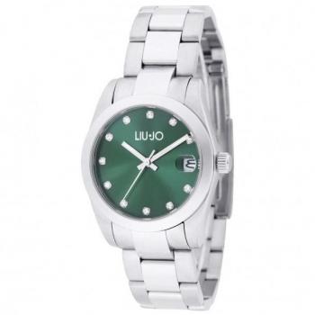 Reloj de mujer LIU JO TLJ2334, con caja de acero inoxidable, correa de piel, esfera analógica, resistencia al agua hasta 30 metros y diseño elegante