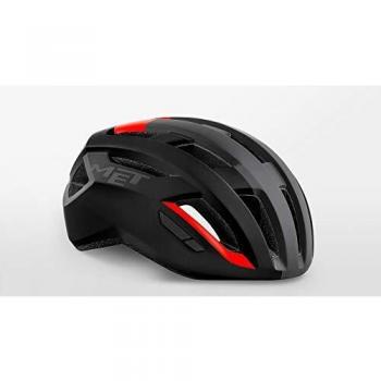 Casco Unisex para Adultos MET Vinci MIPS, Talla S (52-56 cm), Color Negro y Rojo Mate