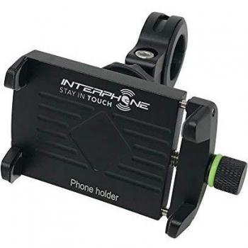 Interphone Cellularline SMMOTOALU | Soporte Movil de Aluminio para Moto, Ultra Resistente, Universal