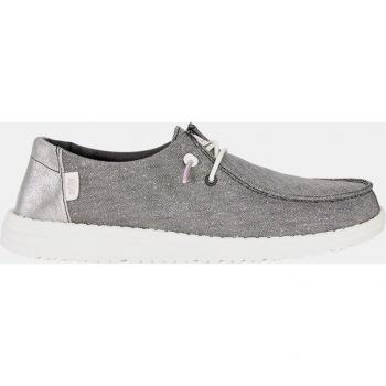 Zapatos de Cordones HeyDude Wendy Metalizados para Mujer - Charcoal