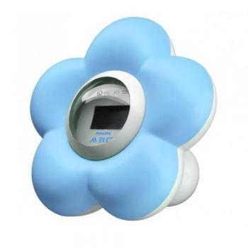 Philips Avent SCH550/20 - Termómetro para habitación y baño, color azul