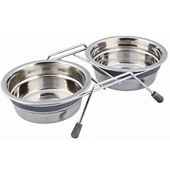 TRIXIE Set Comederos Eat on Feet, Antivibración para Perros