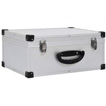 Aluminum and ABS Silver Compact Disc Case for 60 CDs