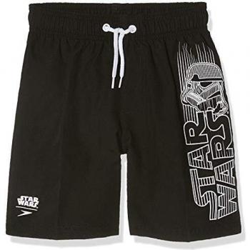 Speedo Graphic Leisure Water Short - Pantalón Corto para niño, Color Negro/Blanco/Rojo, tamaño Mediano