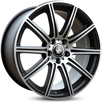 Rueda de Aluminio KESKIN KT16 Dinámica Negra Pulida 8.5Jx19 5x112 ET45