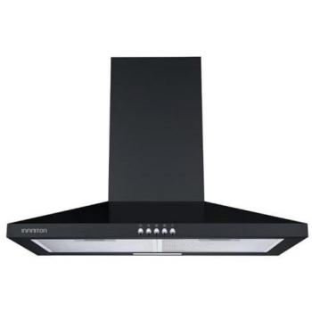 Campana Extractora Perimetral CMPP-A65PN, 400 m3/h, 60 cm, Control Mecánico, 3 Niveles de Potencia, Filtro de Aluminio, Luz LED Incorporada, Color Negro