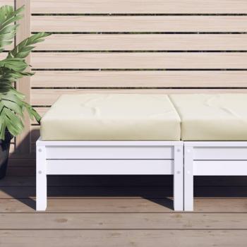Cream Oxford Fabric Pallet Cushion 60x60x8 cm (23.6x23.6x2.4)