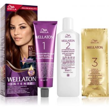 Wella Wellaton Intense Permanent Hair Dye with Argan Oil Shade 4/5 Addictive Mahogany