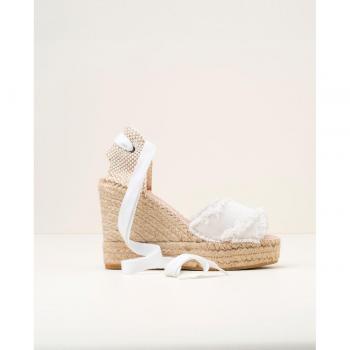 Alpargata Macarena Leonor Cotton Frost Blanco