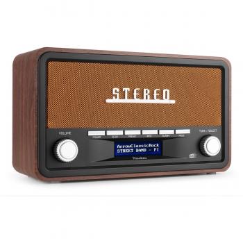 Radio Retro DAB+ Bluetooth Audizio Foggia 2024 - Funciona con batería y corriente eléctrica - Color Cobre