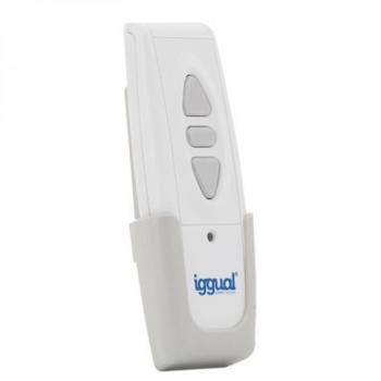 iggual IGG811055 Mando a Distancia para Pantalla de Proyección Eléctrica, Botones, Blanco