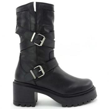 Bota Motorista MERISSELL Mujer Negro Mod: CROSS