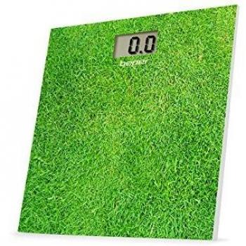 BEPER 40.810F3 Bilancia Pesapersona Elettronica Fantasia3 Báscula de baño, diseño césped, Verde